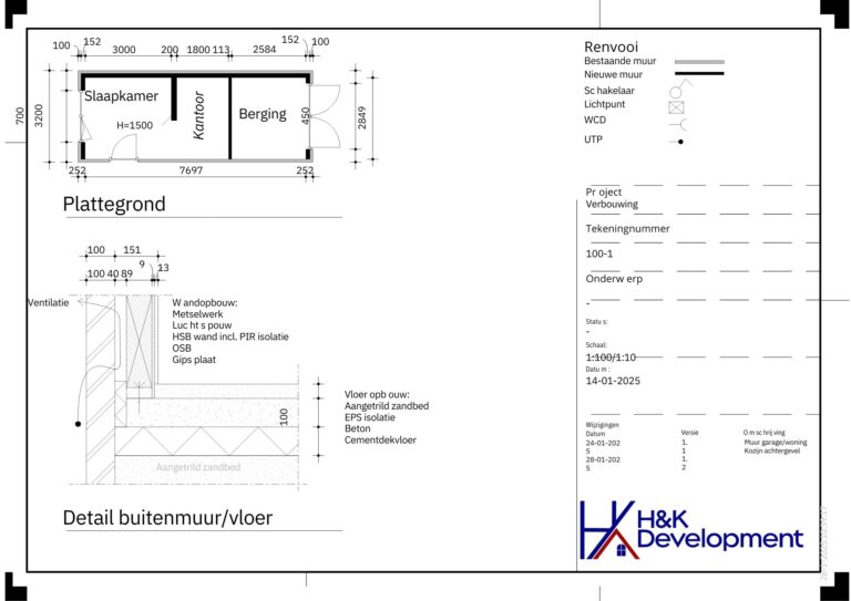 ontwerpen woning, huis, bouwtekening